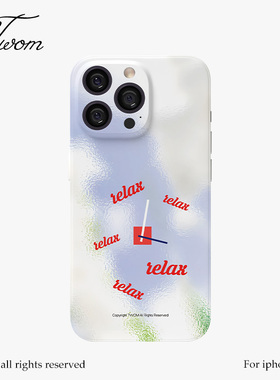 TWOM原创时刻轻松适用iPhone17promax手机壳小众新款苹果16promax保护套15pro个性14pro小众设计13pro不撞壳