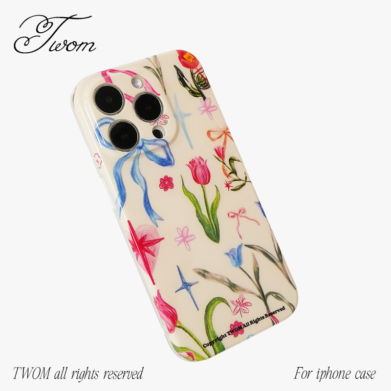 苹果复古花卉个性手机壳