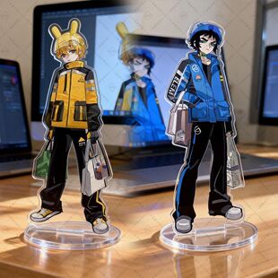 鬼灭之刃丨雷之呼吸超级配送员我妻善逸狯岳同人自制亚克力立牌