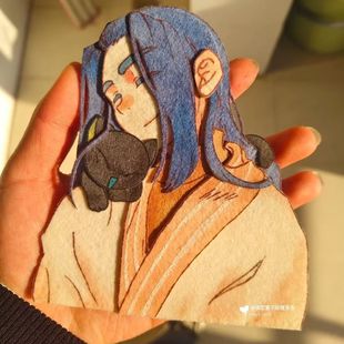 罗小黑无限周边超萌动漫二次元挂件不织布包包装饰挂件送朋友自制