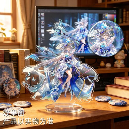 洛天依无限共鸣纯蓝幻乐立牌吧唧