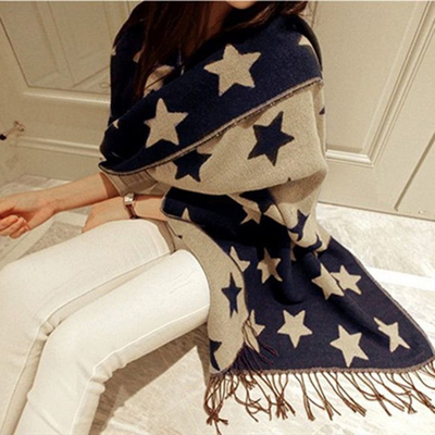 GUARDED CAT 2025冬季新款粉色围巾女韩版百搭送礼礼物围脖披肩