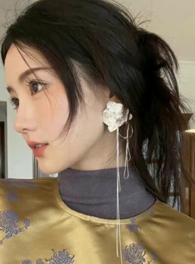 法式气质长款耳环耳钉耳坠