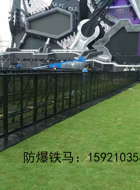 【铁马租赁】防爆铁马护栏租赁马拉松音乐节移动防护栏租赁 铁马