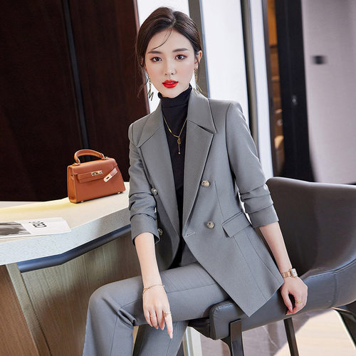 微喇裤西装套装女高级气质职业装