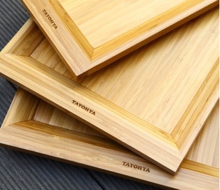 TAYOHYA多样屋简约竹托盘茶盘功夫茶具平板奉茶盘天然竹制