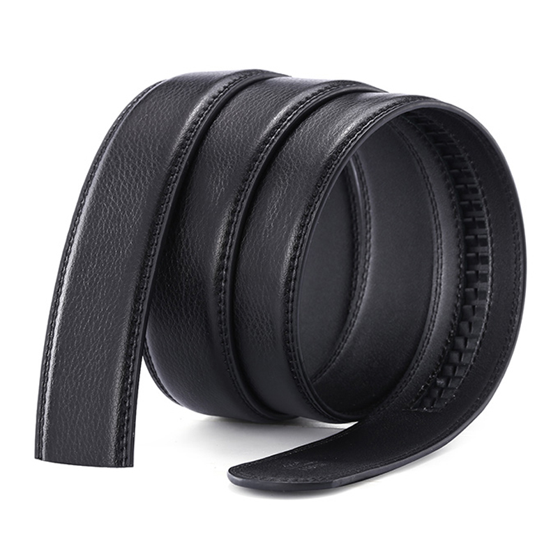 男士不含扣头无头皮带条男式自动扣皮带身3.5CM 真皮 3.0腰带配件