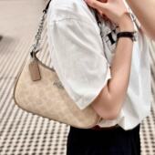 美国奥莱免税折扣Teri 月牙麻将包腋下包单肩手提斜挎包袋配件