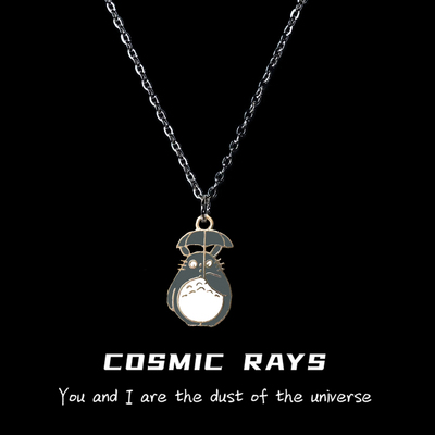 龙猫吊坠项链复古小众动漫周边