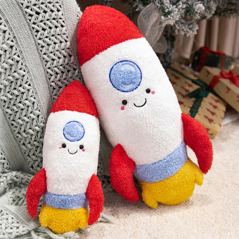 火箭毛绒玩具小汽车抱枕飞机公仔男孩布娃娃儿童宝宝睡觉安抚玩偶