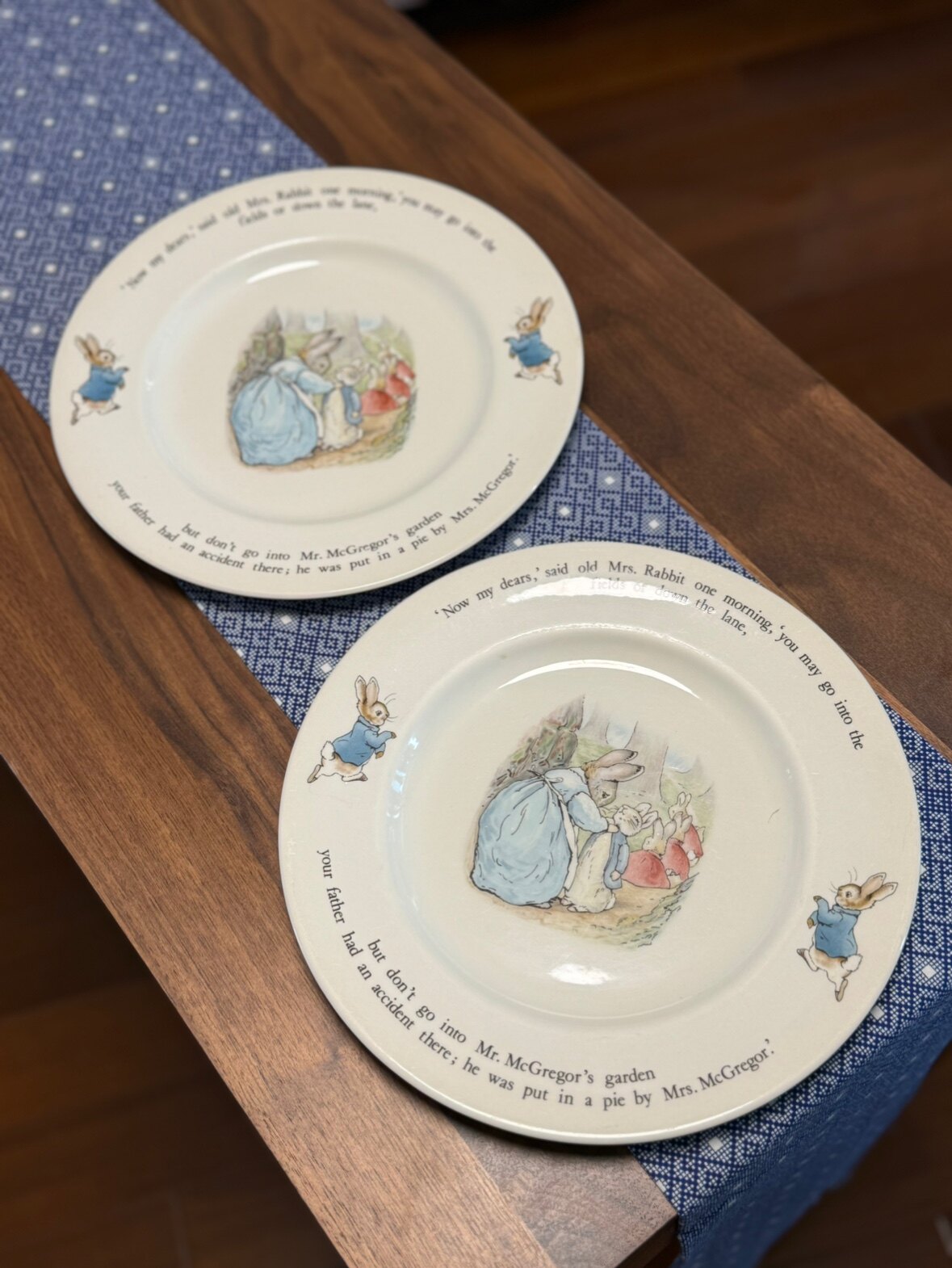 英国产wedgwood韦奇伍德 彼得兔 骨瓷 大尺寸盘子 威基伍德 餐具