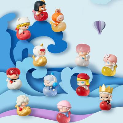 POPMART泡泡玛特泡泡萌粒 遇见锦鲤系列小公仔盲袋潮流可爱玩具