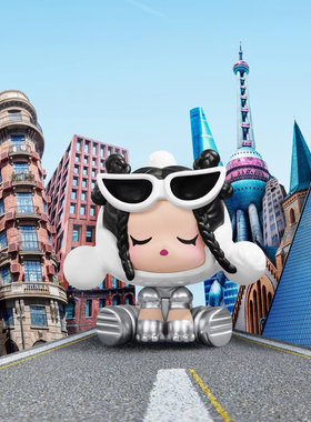 「侬好上海限定」正品SP萌粒泡泡玛特SKULLPANDA公仔摆件POP MART