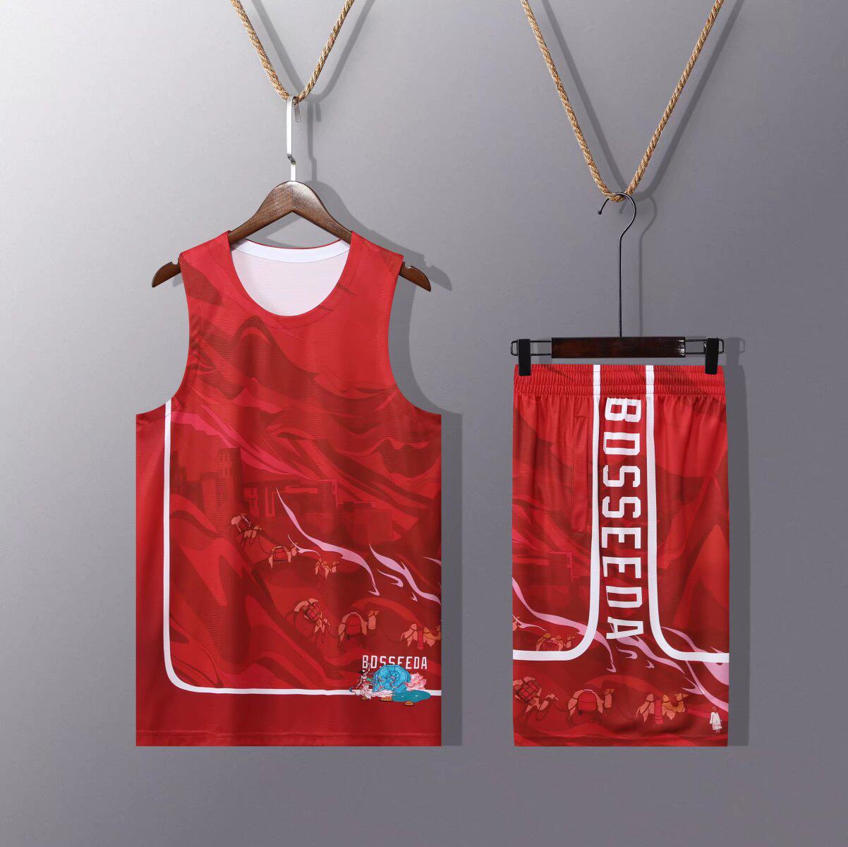 儿童迷彩篮球服套装男大学生比赛队服成人训练背心球衣运动定制