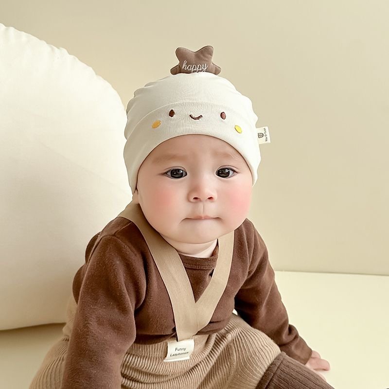 婴儿帽子春秋双层新生儿胎帽0-3-6个月男女宝宝囟门帽幼儿套头帽,童装/婴儿装/亲子装,帽子,淘宝优惠券,粉丝福利购,淘宝优惠卷