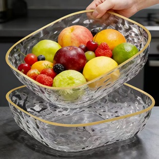 日本2026年新款水果盘客厅家用茶几新年过年零食摆放盘果盆水果篮