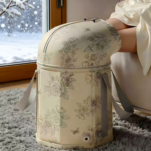 日本泡脚桶家用养生便携可折叠高深过小腿膝盖加厚保温足浴洗脚盆