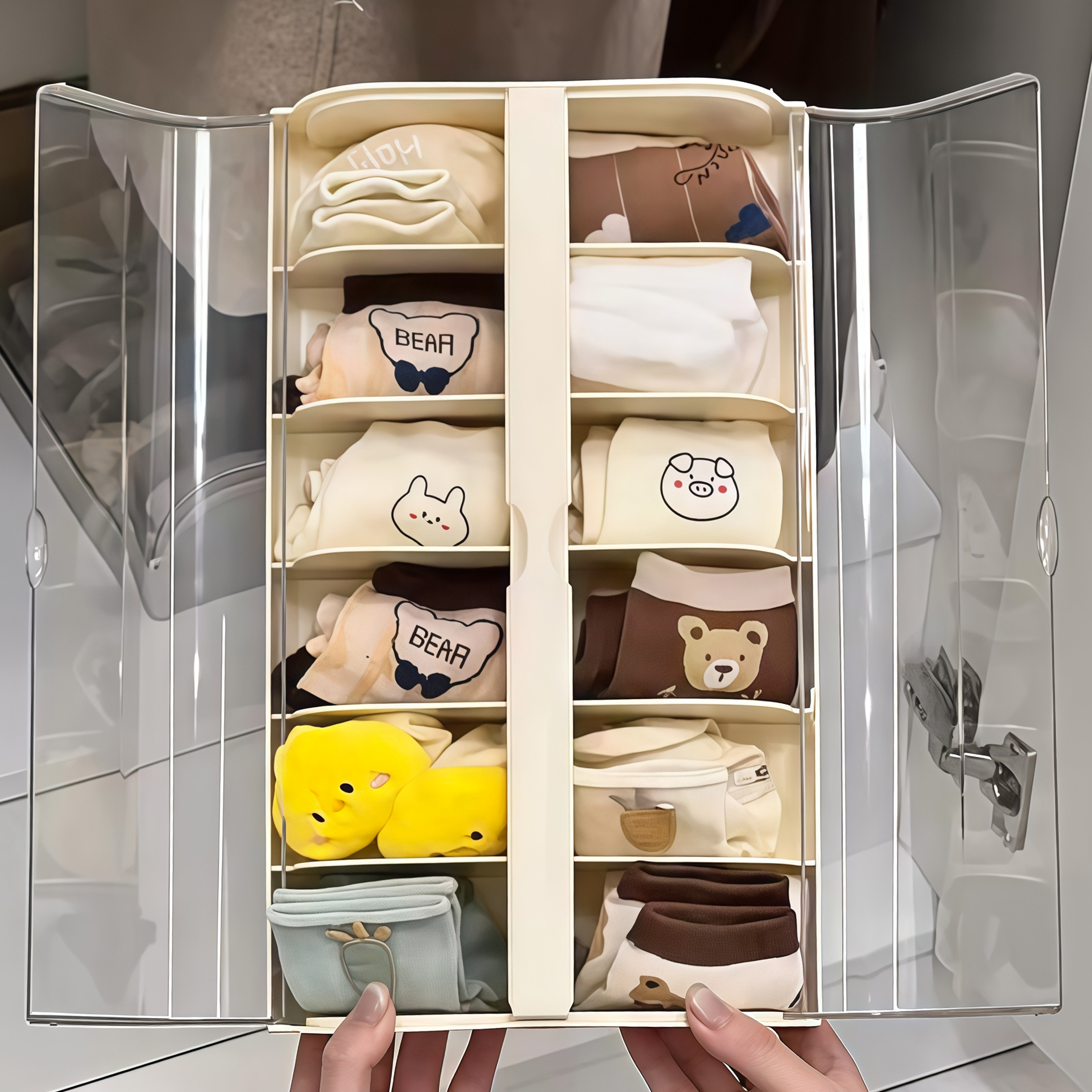 日本宝宝内衣内裤收纳盒