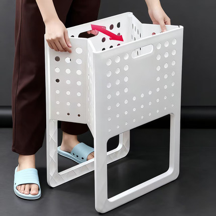 日本家用可折叠脏衣篮衣物收纳筐放脏衣服玩具篮衣物洗衣篮脏衣篓