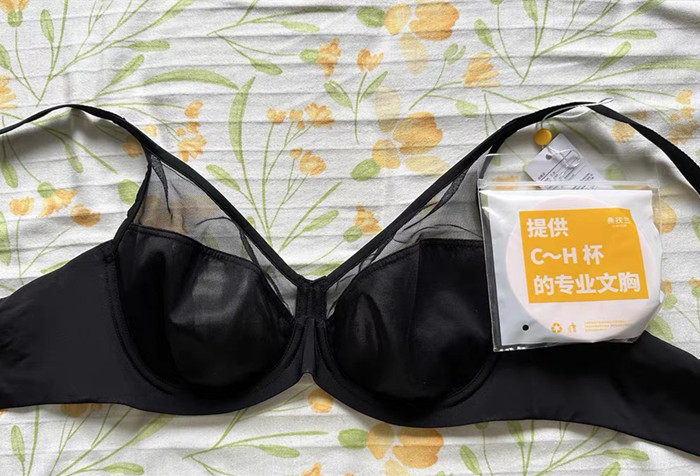 桑扶兰正品无痕单层光面大胸显小文胸全罩杯夏季内衣薄款