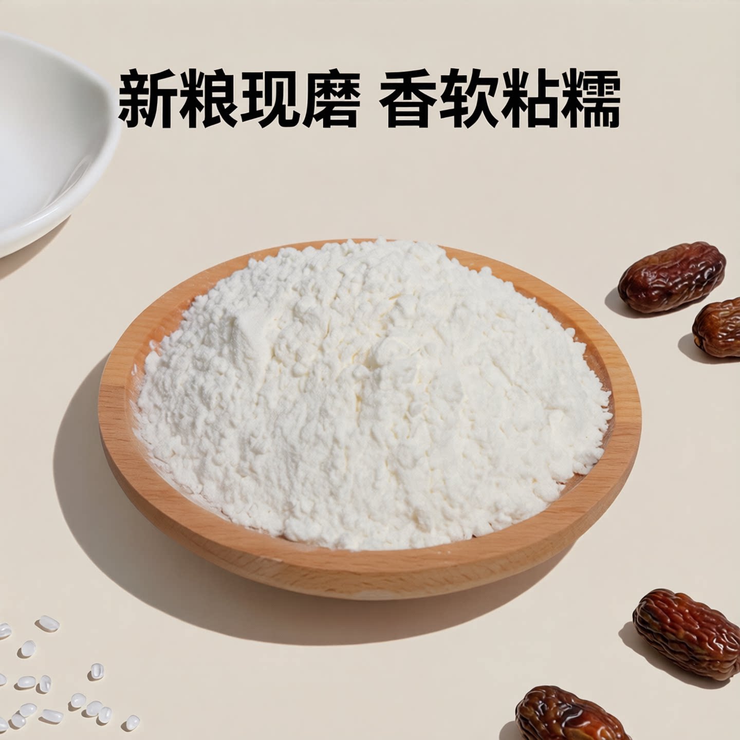 东北五常糯米粉2500g 新货粉水磨农家自磨散装面粉糯米糕汤圆原料