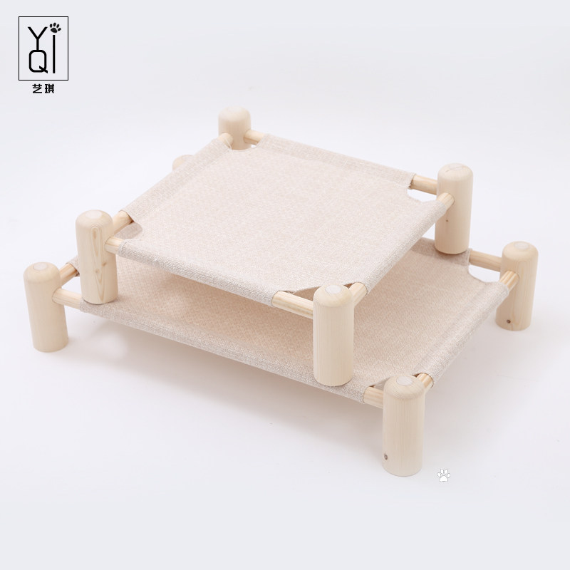 艺琪实木猫窝猫床狗窝床泰迪博美猫咪宠物窝宠物床行军床夏季透气,宠物/宠物食品及用品,狗窝/屋/帐篷/沙发,淘宝优惠券,粉丝福利购,淘宝优惠卷