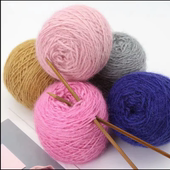 松鼠绒毛线团中粗松鼠纱手工编织帽子围巾宝宝毛线亮丝马海线外套