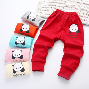 薄款 春秋宝宝纯棉运动裤 夏装 宽松女童防蚊裤 子 男童休闲裤 儿童长裤