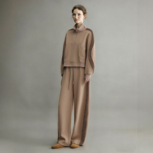 休闲两件套 巨好看运动卫衣弯刀裤 独特设计感漂亮套装 女2026春新款