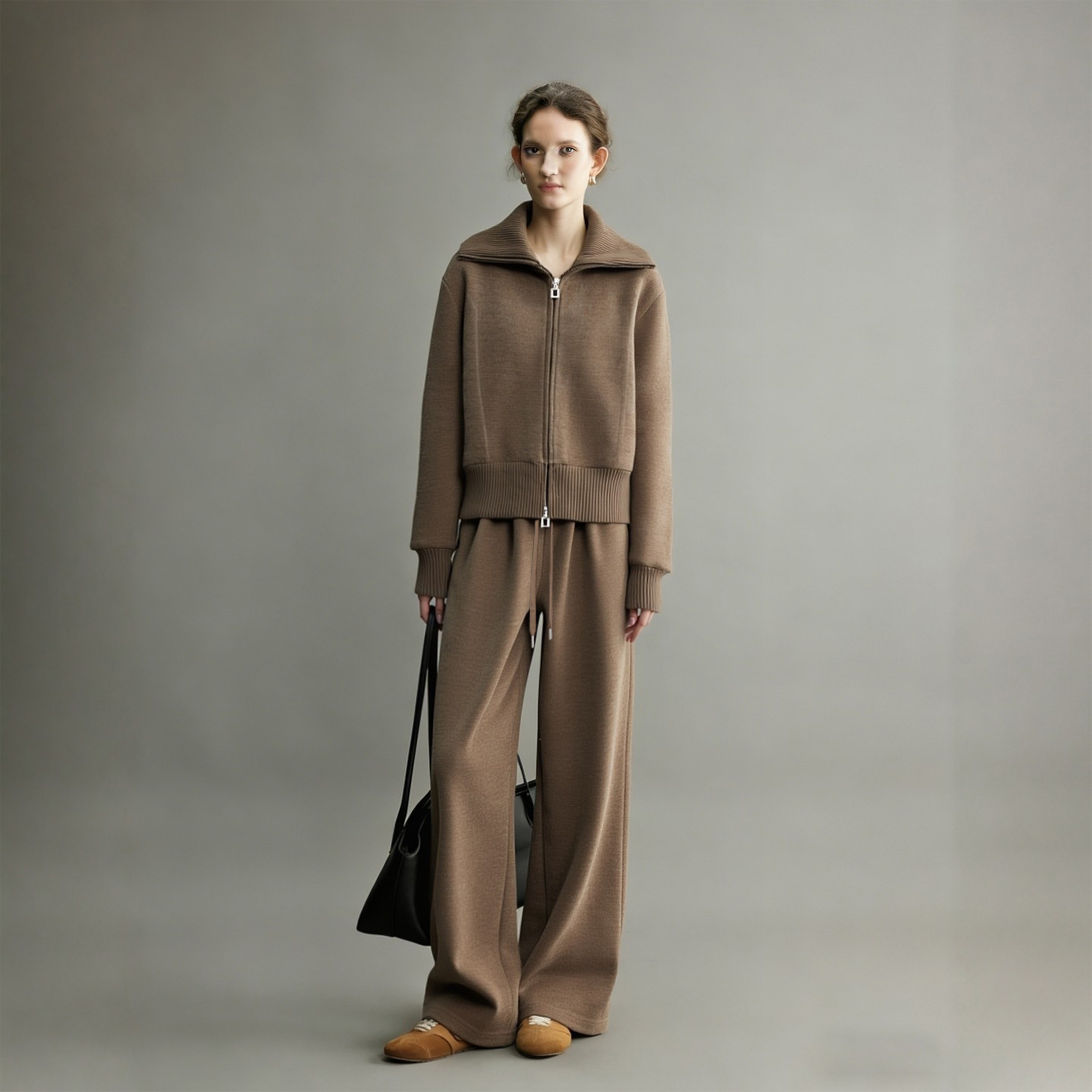 休闲运动套装女2025新款冬装韩系穿搭一整套加绒卫衣阔腿裤两件套,女装/女士精品,休闲运动套装,淘宝优惠券,粉丝福利购,淘宝优惠卷