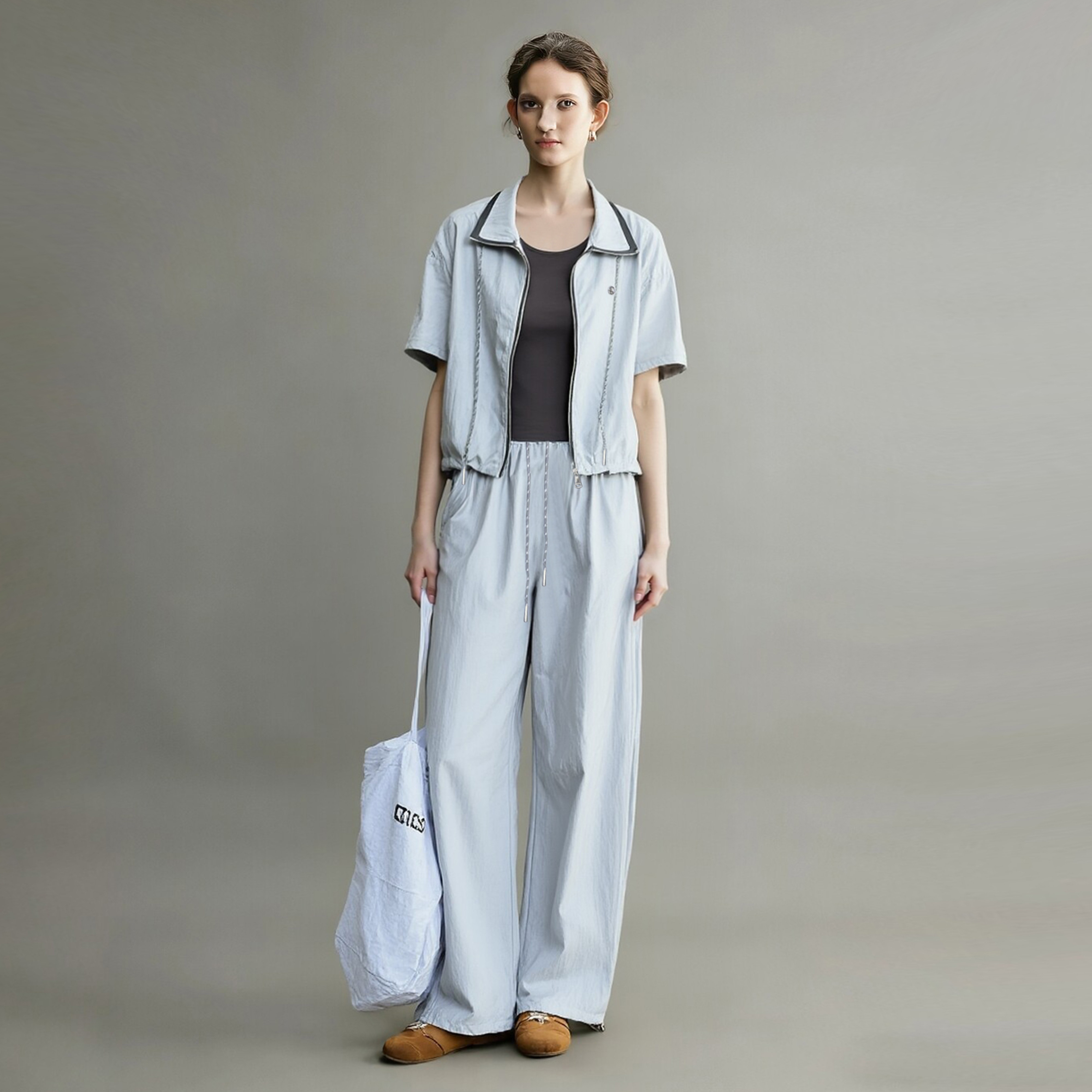 初夏绝美套装女2026新款韩系穿搭一整套运动短袖T恤休闲风三件套