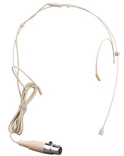 舒尔头戴话筒演出隐形咪头四针头戴麦克风