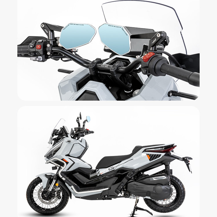 萝卜摩托车反光镜大视野可折叠
