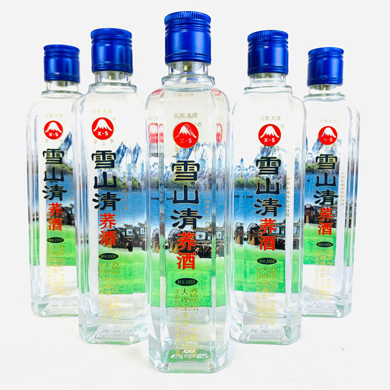 雪山清系列云南大理雪山清荞酒45度258mlx6瓶创企1958小曲清香型