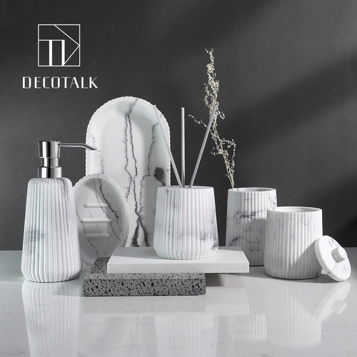 DecoTalk原创设计砂岩洗漱套装