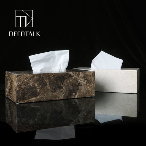 DecoTalk北欧天然大理石纸巾盒