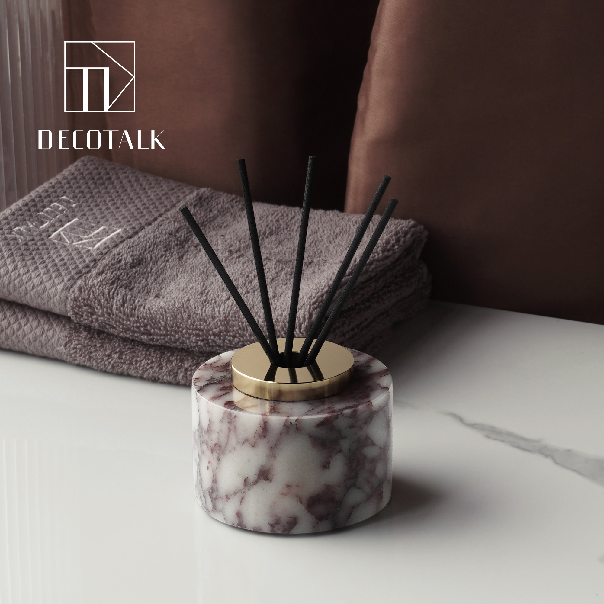 原创设计大理石香薰摆件香氛礼盒