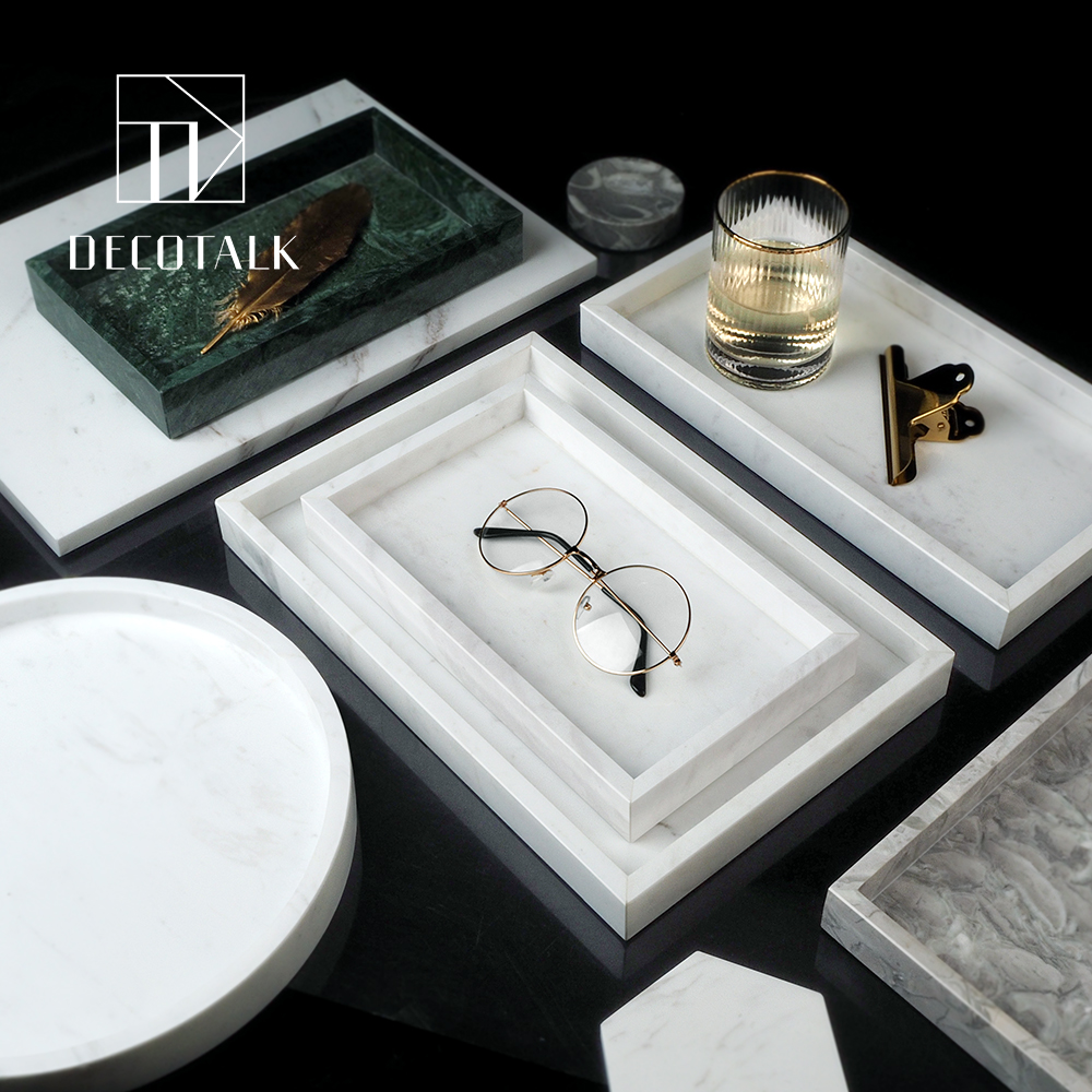 DecoTalk北欧大理石托盘收纳盘