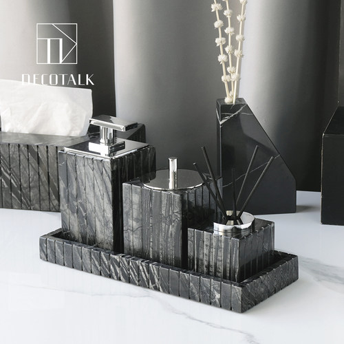 DecoTalk轻奢大理石卫浴洗漱套件