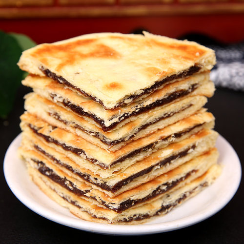 内蒙手工红糖烙饼500g 5张老式红糖夹心酥饼焙子巴盟传统小吃饼