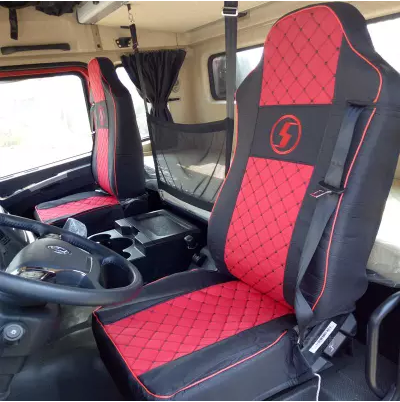 陕汽德龙X5000座套X3000F/M3000L5000全包四季棉麻透气冰丝座椅套