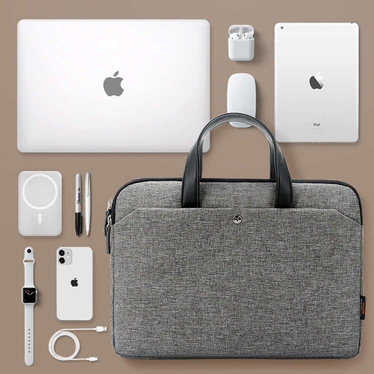 手提包中性手提包商务公文包男款女款牛津布会议手提文件袋轻薄款