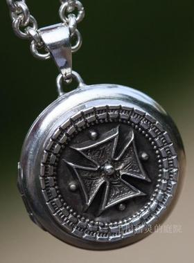 庭院英国十字架古董相片盒