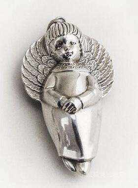 庭院欧美纯银立体复古挂件吊坠