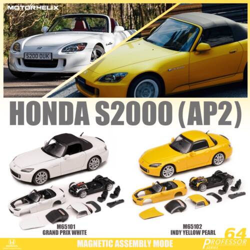 MOTORHELIX MH 1/64 本田 Honda S2000 (AP2) 拼装磁吸版合金车模