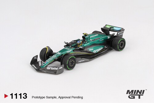 [现货]MINIGT 1:64 阿斯顿马丁AMR24 F1 #14 阿隆索 合金车模1113