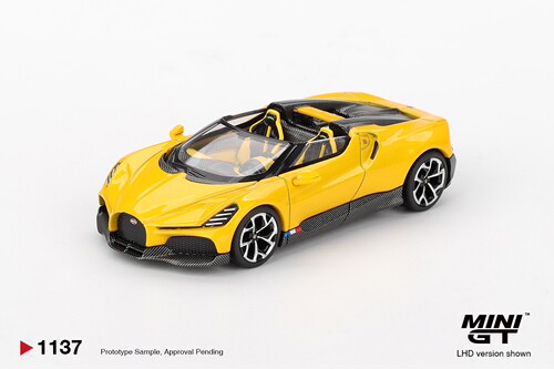 [现货]MINIGT 1:64 布加迪Bugatti W16 Mistral 合金汽车模型1137