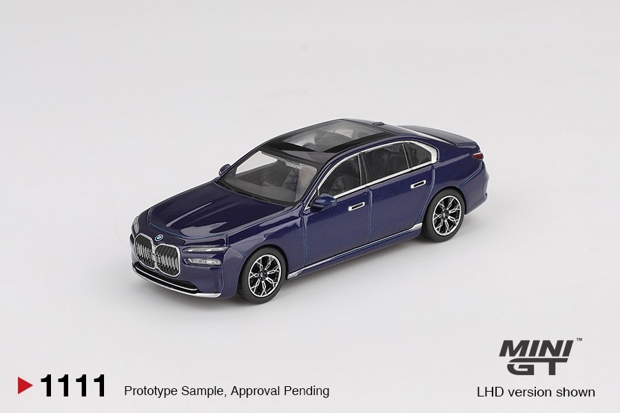 [现货]MINIGT 1:64 宝马 BMW i7 xDrive60 Tanzanite合金模型1111