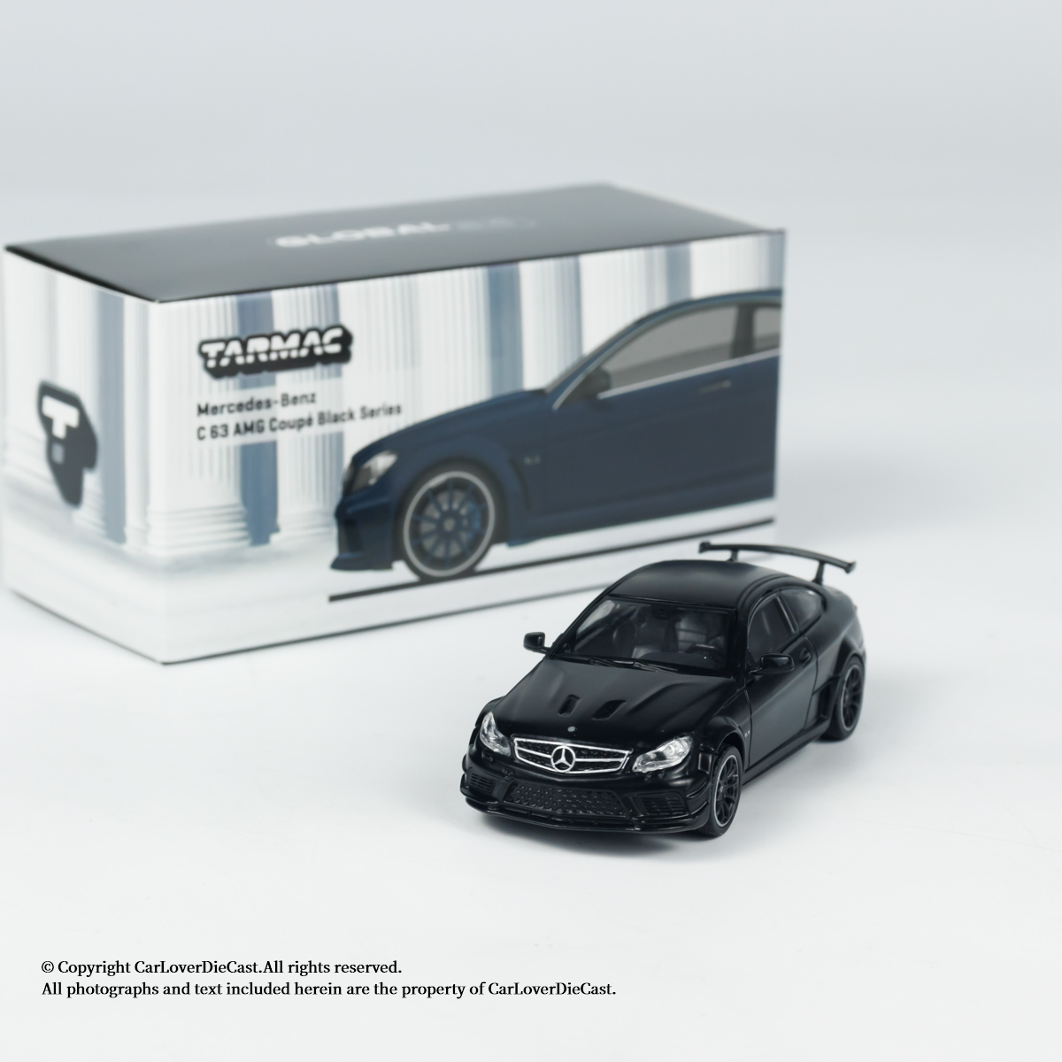Tarmac Works TW 1:64 奔驰 C63 AMG Coupe Black 合金汽车模型