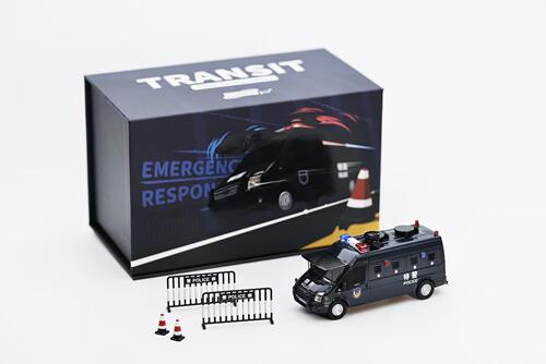[现货]Shadow Pro 1:64 全顺警车Transit Police Edition合金车模